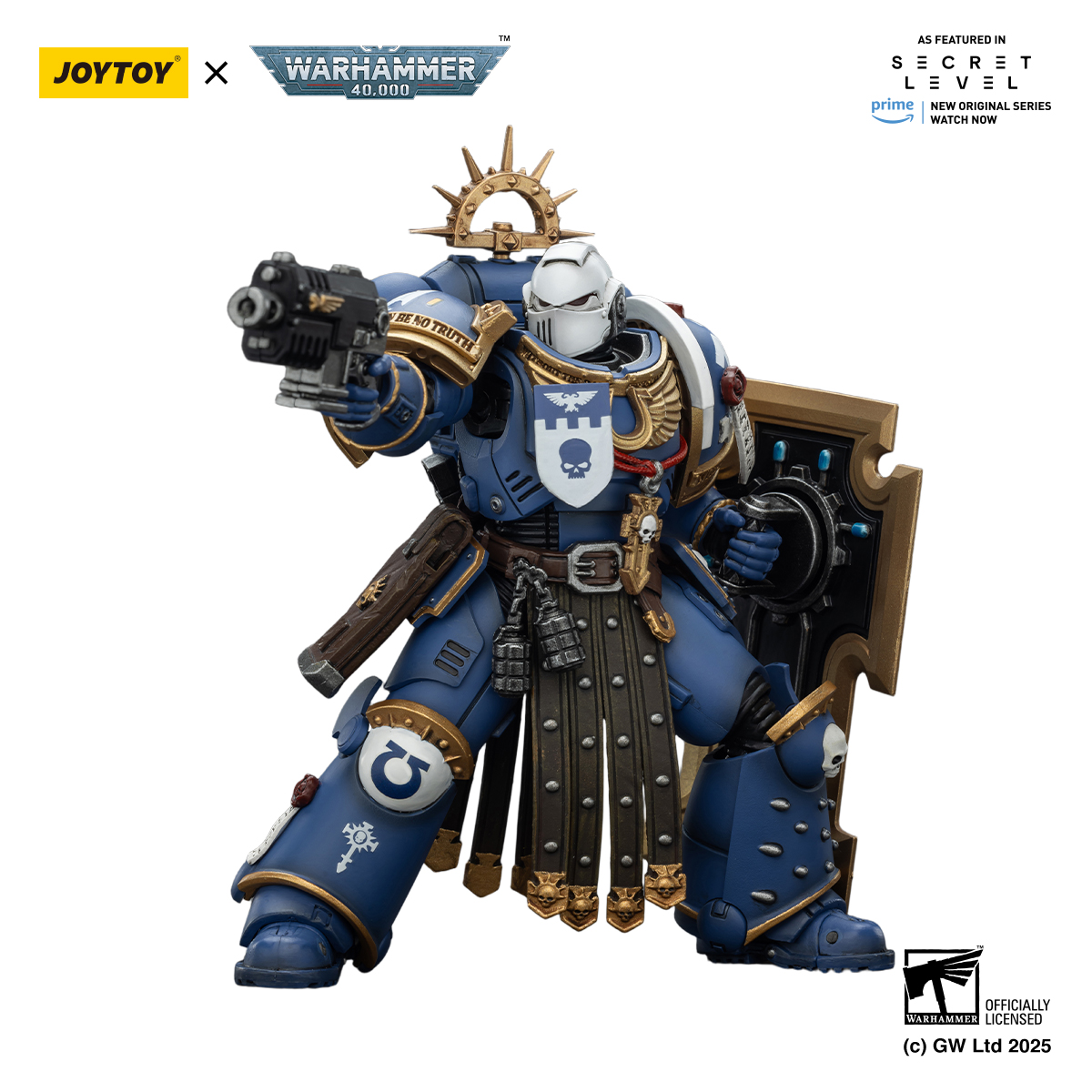Ultramarines Torvald with Power Sword, Stormshield and Bolt Pistol - view 14